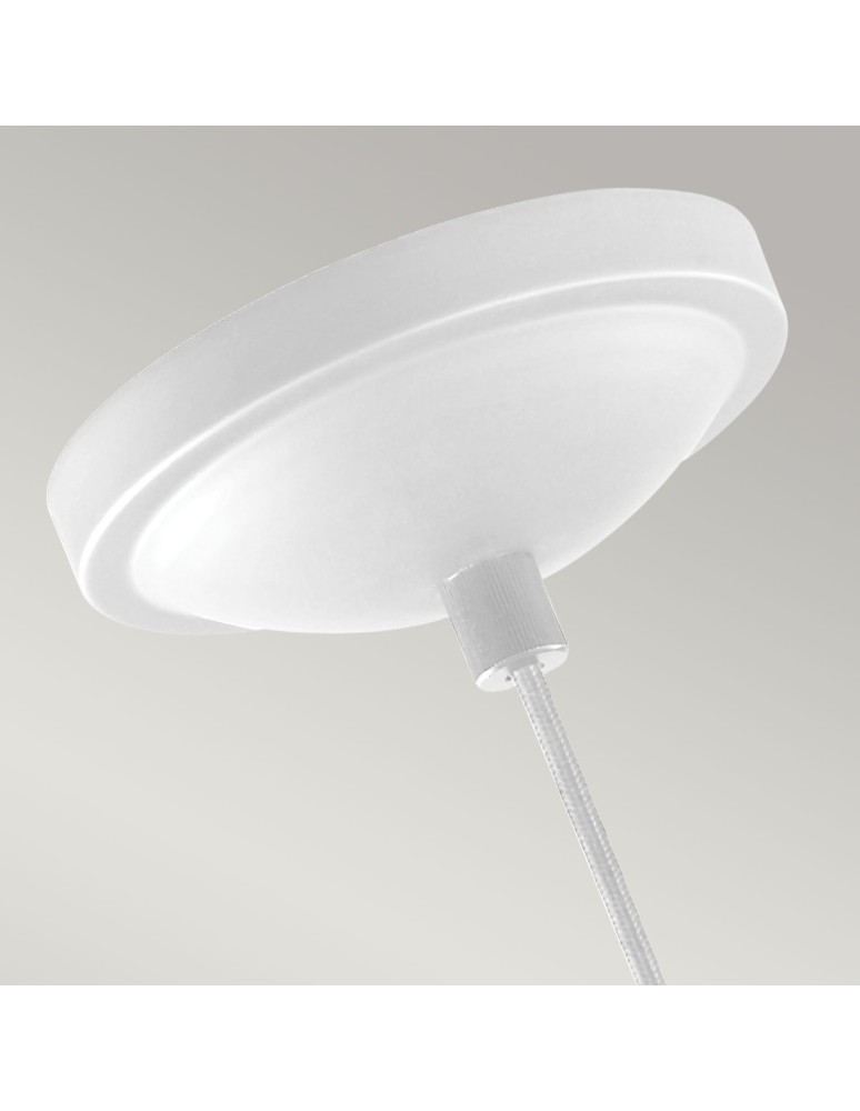 Elstead Lighting Średnia lampa wisząca LED Brynne - Matowa biel / Chrom FE-BRYNNE-P-FWH Elstead Lighting Średnia lampa wisząca LED Brynne - Matowa biel / Chrom FE-BRYNNE-P-FWH