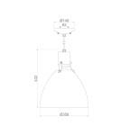 Elstead Lighting Średnia lampa wisząca LED Brynne - Matowa biel / Chrom FE-BRYNNE-P-FWH Elstead Lighting Średnia lampa wisząca LED Brynne - Matowa biel / Chrom FE-BRYNNE-P-FWH