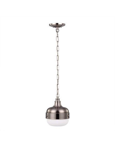 Elstead Lighting Mała lampa wisząca Cadence - 1 źródło światła - Polerowany nikiel / Szczotkowana stal FE-CADENCE-1P-BS