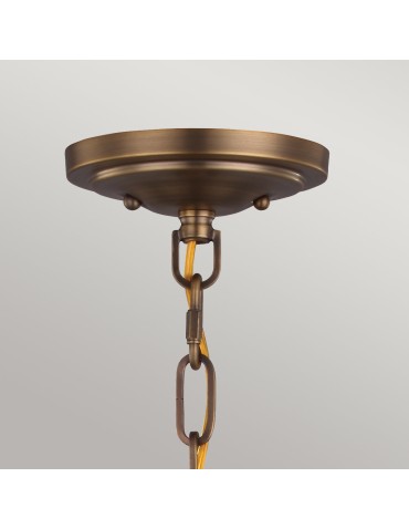 Elstead Lighting Mała lampa wisząca Cadence - 1 źródło światła - Ciemny antyczny mosiądz / Matowa czerń FE-CADENCE-1P-M - produkt 2