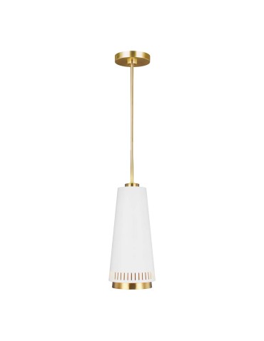 Elstead Lighting Lampa wisząca Carter - 1 źródło światła - Matowa biel FE-CARTER-P-A-MW