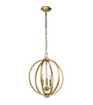 Lampy wiszące - Elstead Lighting Średnia lampa wisząca Corinne - 3 źródła światła - Oksydowany mosiądz FE-CORINNE-3P-M-BB - product 2