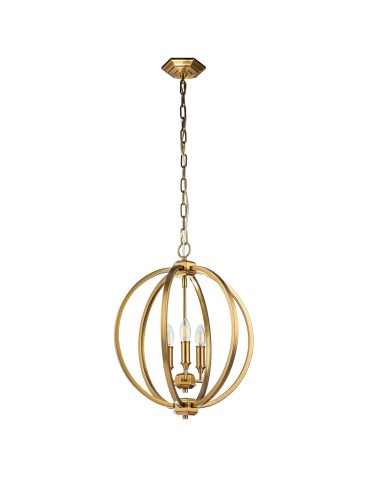 Elstead Lighting Średnia lampa wisząca Corinne - 3 źródła światła - Oksydowany mosiądz FE-CORINNE-3P-M-BB - produkt 2