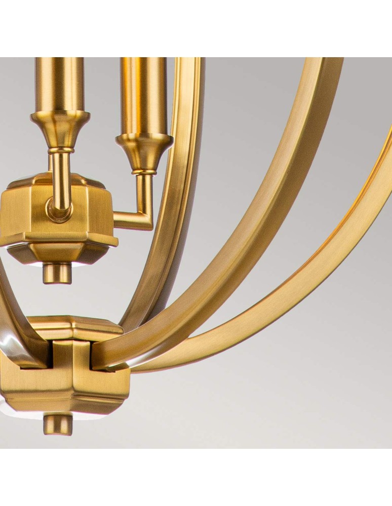 Lampy wiszące - Elstead Lighting Średnia lampa wisząca Corinne - 3 źródła światła - Oksydowany mosiądz FE-CORINNE-3P-M-BB - product kolory-swiatla.pl 3