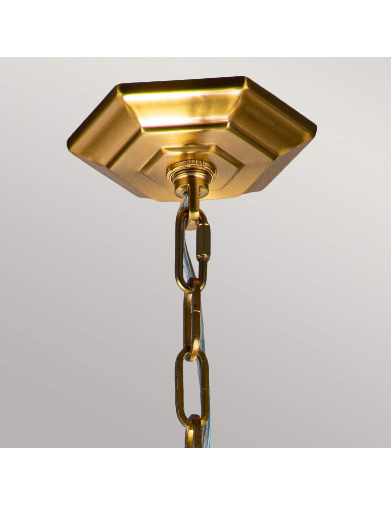 Lampy wiszące - Elstead Lighting Średnia lampa wisząca Corinne - 3 źródła światła - Oksydowany mosiądz FE-CORINNE-3P-M-BB - product kolory-swiatla.pl 5