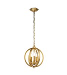 Elstead Lighting Mała lampa wisząca Corinne - 3 źródła światła - Oksydowany mosiądz FE-CORINNE-3P-S-BB Elstead Lighting Mała lampa wisząca Corinne - 3 źródła światła - Oksydowany mosiądz FE-CORINNE-3P-S-BB