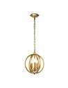 Elstead Lighting Mała lampa wisząca Corinne - 3 źródła światła - Oksydowany mosiądz FE-CORINNE-3P-S-BB Elstead Lighting Mała lampa wisząca Corinne - 3 źródła światła - Oksydowany mosiądz FE-CORINNE-3P-S-BB