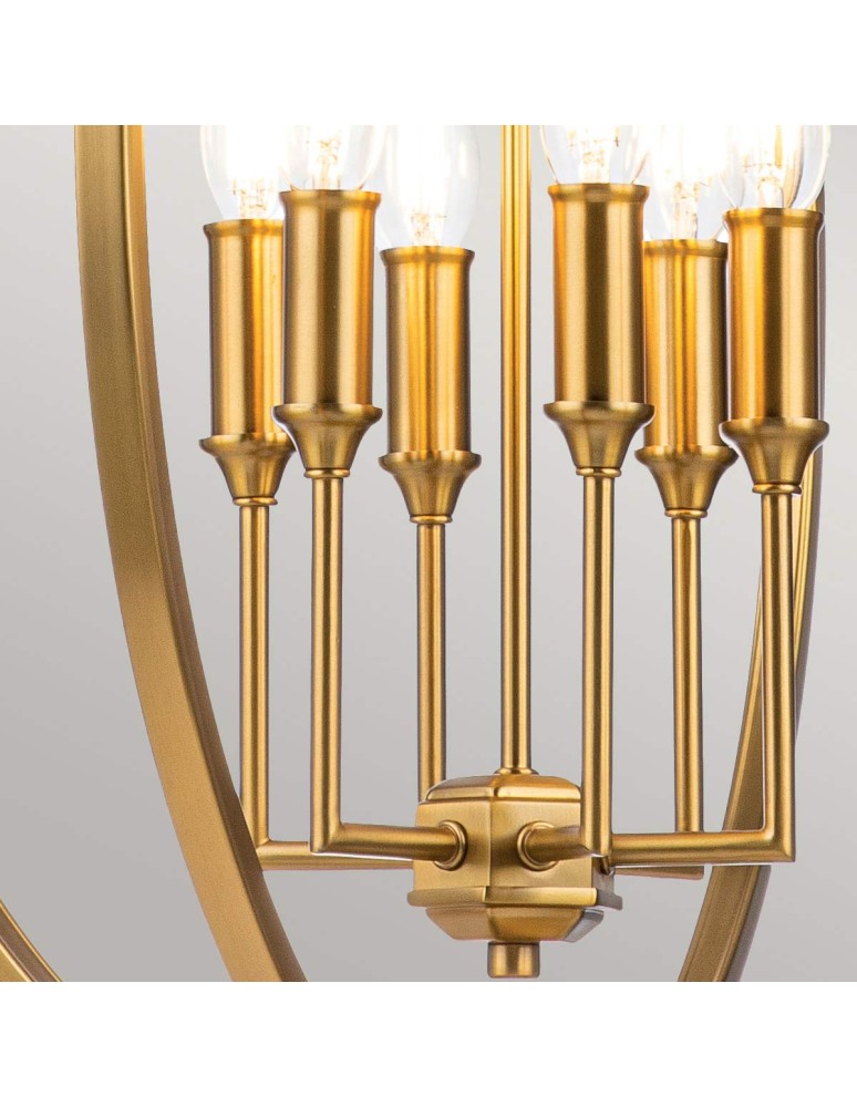 Elstead Lighting Lampa wisząca Corinne - 6 źródeł światła - Oksydowany mosiądz FE-CORINNE-6P-L-BB Elstead Lighting Lampa wisząca Corinne - 6 źródeł światła - Oksydowany mosiądz FE-CORINNE-6P-L-BB