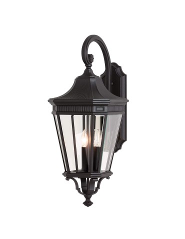 Elstead Lighting Duża latarnia naścienna Cotswold Lane - 3 źródła światła IP44 FE-COTSLN2-L-BK