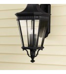 Kinkiety zewnętrzne - Elstead Lighting Duża latarnia naścienna Cotswold Lane - 3 źródła światła IP44 FE-COTSLN2-L-BK - product 2