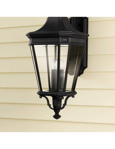Elstead Lighting Duża latarnia naścienna Cotswold Lane - 3 źródła światła IP44 FE-COTSLN2-L-BK - produkt 2