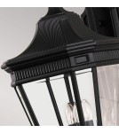Kinkiety zewnętrzne - Elstead Lighting Duża latarnia naścienna Cotswold Lane - 3 źródła światła IP44 FE-COTSLN2-L-BK - product 4