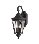 Kinkiety zewnętrzne - Elstead Lighting Średnia latarnia naścienna Cotswold Lane - 2 źródła światła IP44 FE-COTSLN2-M-BK - product 1