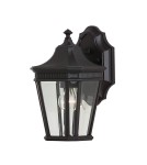 Kinkiety zewnętrzne - Elstead Lighting Mała latarnia naścienna Cotswold Lane - 1 źródło światła IP44 FE-COTSLN2-S-BK - product 1