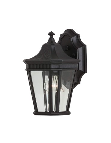 Elstead Lighting Mała latarnia naścienna Cotswold Lane - 1 źródło światła IP44 FE-COTSLN2-S-BK