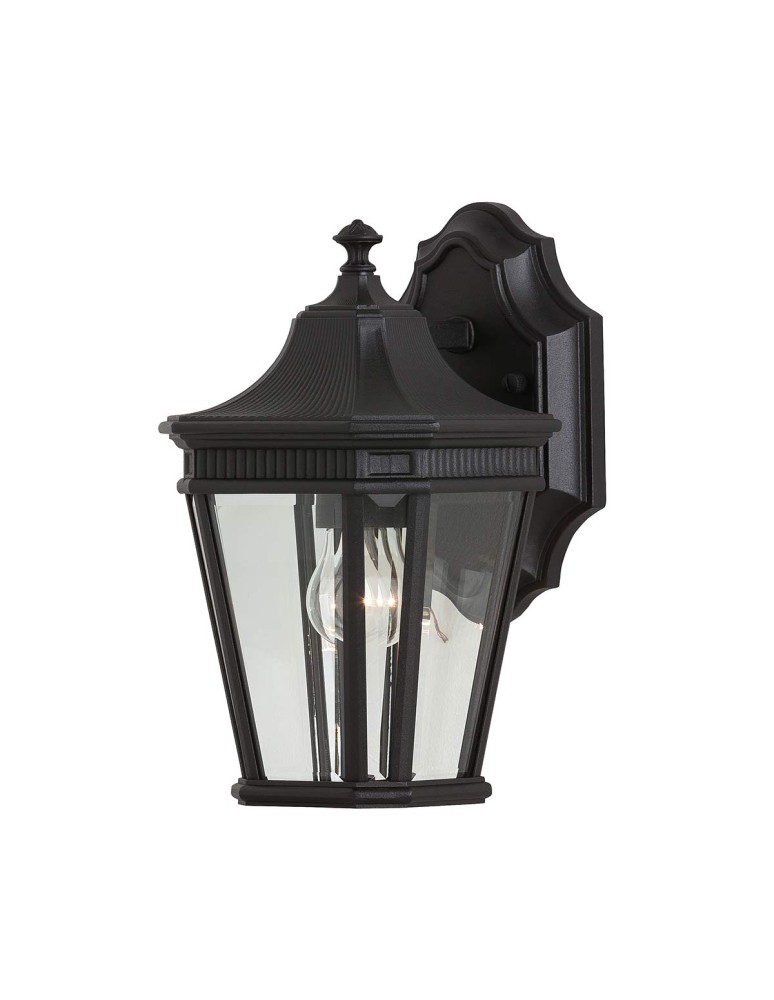 Elstead Lighting Mała latarnia naścienna Cotswold Lane - 1 źródło światła IP44 FE-COTSLN2-S-BK