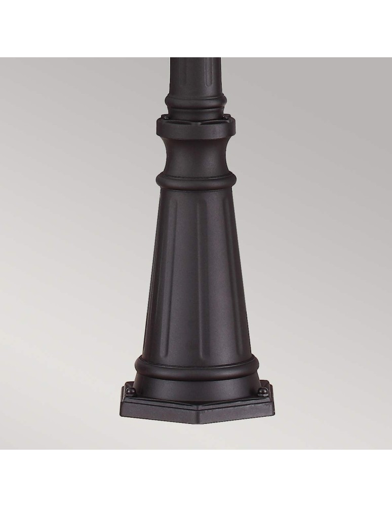 Lampy zewnętrzne latarnie - Elstead Lighting Duża latarnia stojąca Cotswold Lane - 3 źródło światła IP44 FE-COTSLN5-L-BK - product kolory-swiatla.pl 4