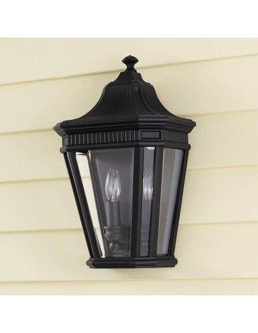 Elstead Lighting Średnia latarnia naścienna Cotswold Lane - 2 źródła światła IP44 FE-COTSLN7-BK - produkt 2