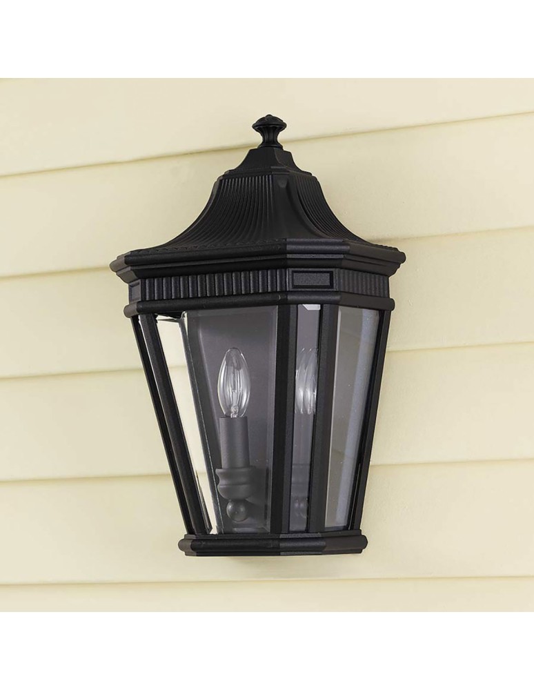 Elstead Lighting Średnia latarnia naścienna Cotswold Lane - 2 źródła światła IP44 FE-COTSLN7-BK Elstead Lighting Średnia latarnia naścienna Cotswold Lane - 2 źródła światła IP44 FE-COTSLN7-BK