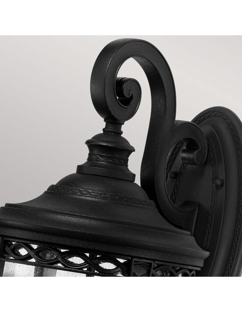 Kinkiety zewnętrzne - Elstead Lighting Duża latarnia naścienna English Bridle - 3 źródła światła - Czarna IP44 FE-EB2-L-BLK - product kolory-swiatla.pl 2