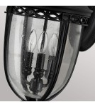 Kinkiety zewnętrzne - Elstead Lighting Duża latarnia naścienna English Bridle - 3 źródła światła - Czarna IP44 FE-EB2-L-BLK - product 3