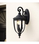 Kinkiety zewnętrzne - Elstead Lighting Duża latarnia naścienna English Bridle - 3 źródła światła - Czarna IP44 FE-EB2-L-BLK - product 6