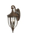 Elstead Lighting Duża latarnia naścienna English Bridle - 3 źródła światła - Brytyjski brąz IP44 FE-EB2-L-BRB
