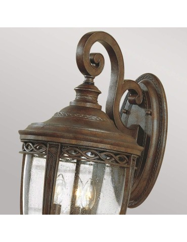 Elstead Lighting Duża latarnia naścienna English Bridle - 3 źródła światła - Brytyjski brąz IP44 FE-EB2-L-BRB - produkt 2