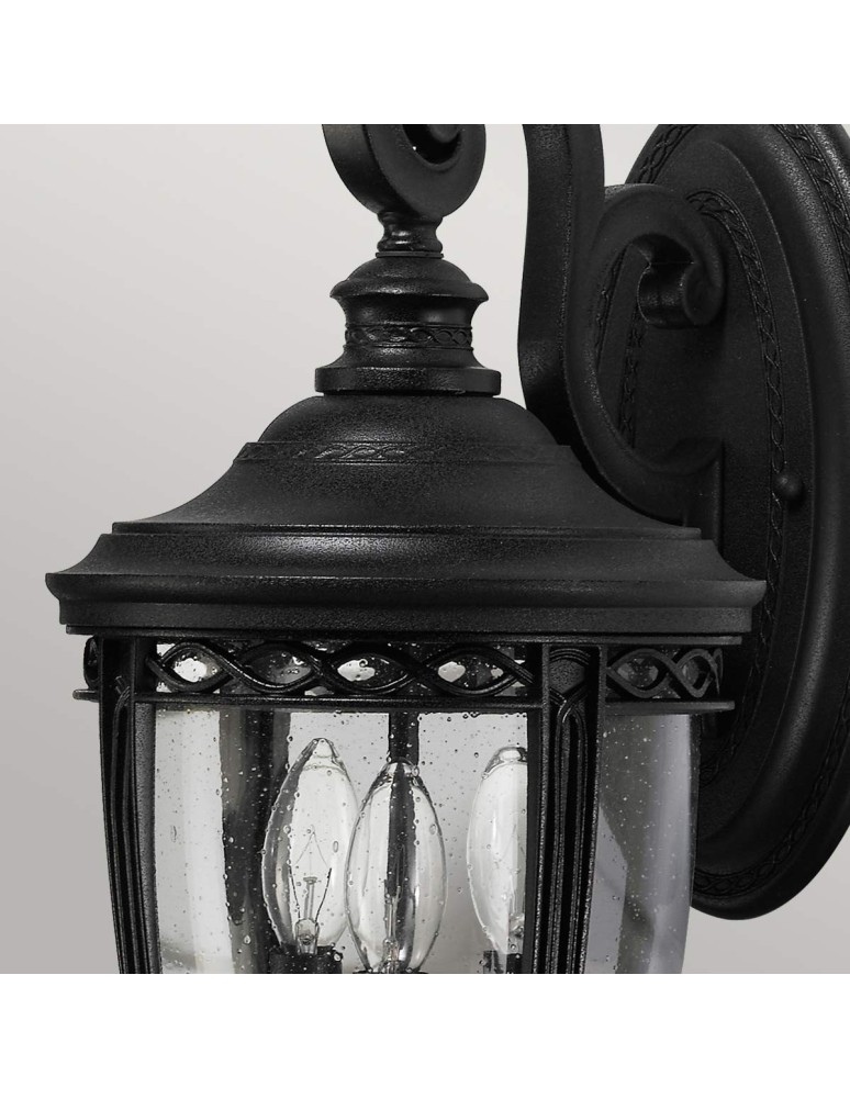 Elstead Lighting Średnia latarnia naścienna English Bridle - 3 źródła światła - Czarna IP44 FE-EB2-M-BLK Elstead Lighting Średnia latarnia naścienna English Bridle - 3 źródła światła - Czarna IP44 FE-EB2-M-BLK