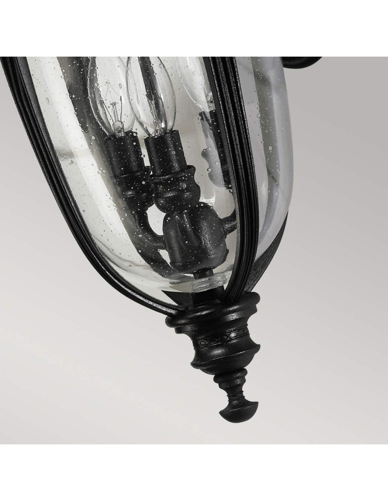 Elstead Lighting Średnia latarnia naścienna English Bridle - 3 źródła światła - Czarna IP44 FE-EB2-M-BLK Elstead Lighting Średnia latarnia naścienna English Bridle - 3 źródła światła - Czarna IP44 FE-EB2-M-BLK