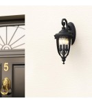 Elstead Lighting Średnia latarnia naścienna English Bridle - 3 źródła światła - Czarna IP44 FE-EB2-M-BLK Elstead Lighting Średnia latarnia naścienna English Bridle - 3 źródła światła - Czarna IP44 FE-EB2-M-BLK