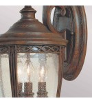 Kinkiety zewnętrzne - Elstead Lighting Średnia latarnia naścienna English Bridle - 3 źródła światła - Brytyjski brąz IP44 FE-EB2-M-BRB - product 3