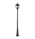 Lampy zewnętrzne latarnie - Elstead Lighting Duża latarnia stojąca English Bridle - 3 źródło światła - Czarna IP44 FE-EB5-L-BLK - product 1