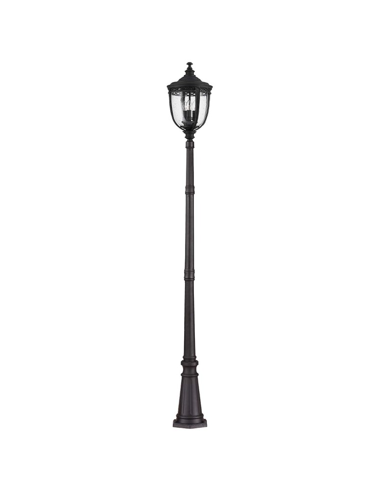 Elstead Lighting Duża latarnia stojąca English Bridle - 3 źródło światła - Czarna IP44 FE-EB5-L-BLK
