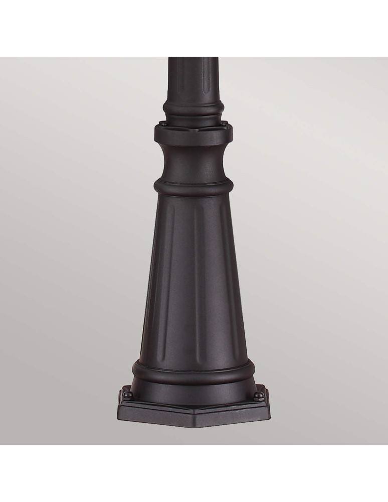 Lampy zewnętrzne latarnie - Elstead Lighting Duża latarnia stojąca English Bridle - 3 źródło światła - Czarna IP44 FE-EB5-L-BLK - product kolory-swiatla.pl 4