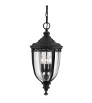 Lampy zewnętrzne wiszące - Elstead Lighting Duża latarnia wisząca English Bridle - 3 źródła światła - Czarna IP44 FE-EB8-L-BLK - product 1