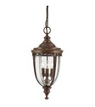 Lampy zewnętrzne wiszące - Elstead Lighting Duża latarnia wisząca English Bridle - 3 źródła światła - Brytyjski brąz IP44 FE-EB8-L-BRB - product 1