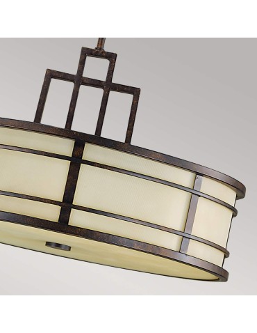 Elstead Lighting Lampa wisząca Fusion - 3 źródła światła - Grecki brąz FE-FUSION-P-L - produkt 2
