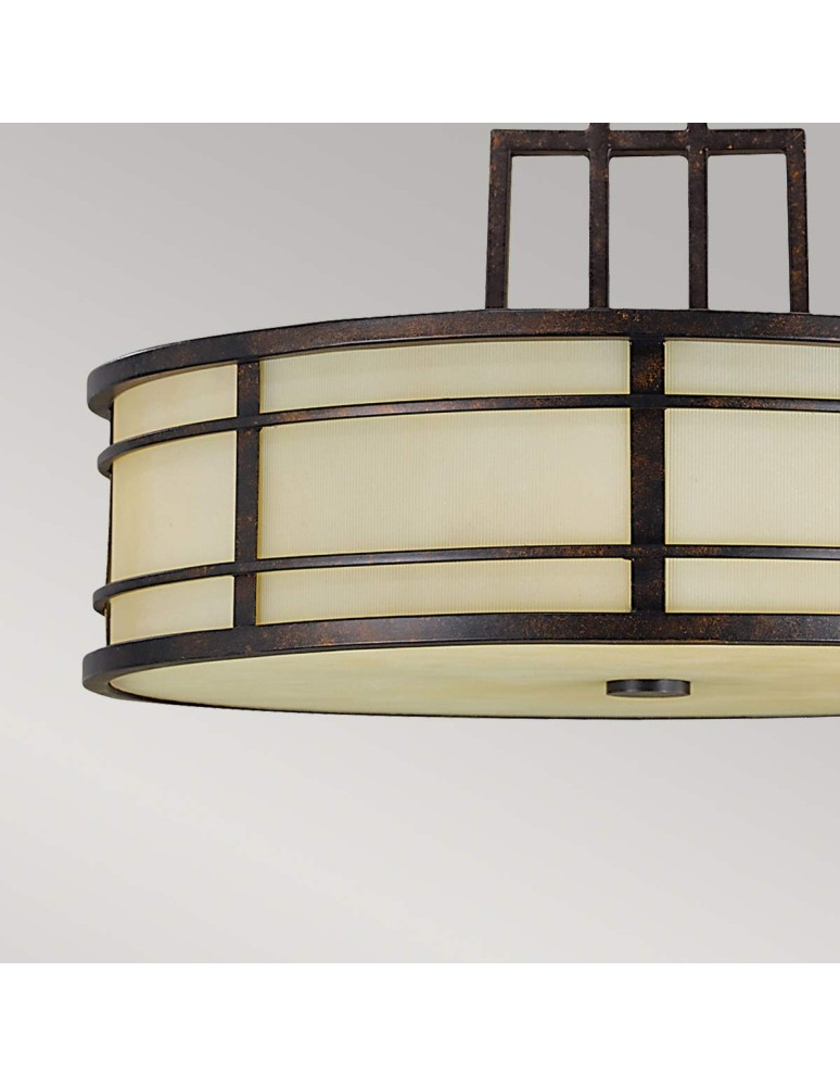 Elstead Lighting Lampa wisząca Fusion - 3 źródła światła - Grecki brąz FE-FUSION-P-L Elstead Lighting Lampa wisząca Fusion - 3 źródła światła - Grecki brąz FE-FUSION-P-L
