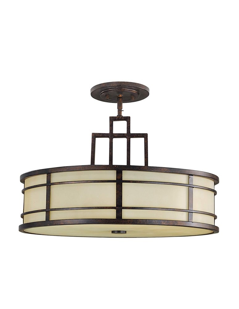 Elstead Lighting Lampa wisząca Fusion - 3 źródła światła - Grecki brąz FE-FUSION-P-L Elstead Lighting Lampa wisząca Fusion - 3 źródła światła - Grecki brąz FE-FUSION-P-L