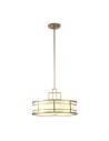 Elstead Lighting Duża lampa wisząca Fusion - 3 źródła świtała - Naturalny mosiądz FE-FUSION-P-L-PNBR Elstead Lighting Duża lampa wisząca Fusion - 3 źródła świtała - Naturalny mosiądz FE-FUSION-P-L-PNBR