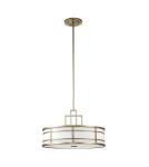 Elstead Lighting Duża lampa wisząca Fusion - 3 źródła świtała - Naturalny mosiądz FE-FUSION-P-L-PNBR Elstead Lighting Duża lampa wisząca Fusion - 3 źródła świtała - Naturalny mosiądz FE-FUSION-P-L-PNBR
