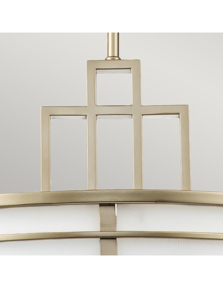 Elstead Lighting Duża lampa wisząca Fusion - 3 źródła świtała - Naturalny mosiądz FE-FUSION-P-L-PNBR Elstead Lighting Duża lampa wisząca Fusion - 3 źródła świtała - Naturalny mosiądz FE-FUSION-P-L-PNBR