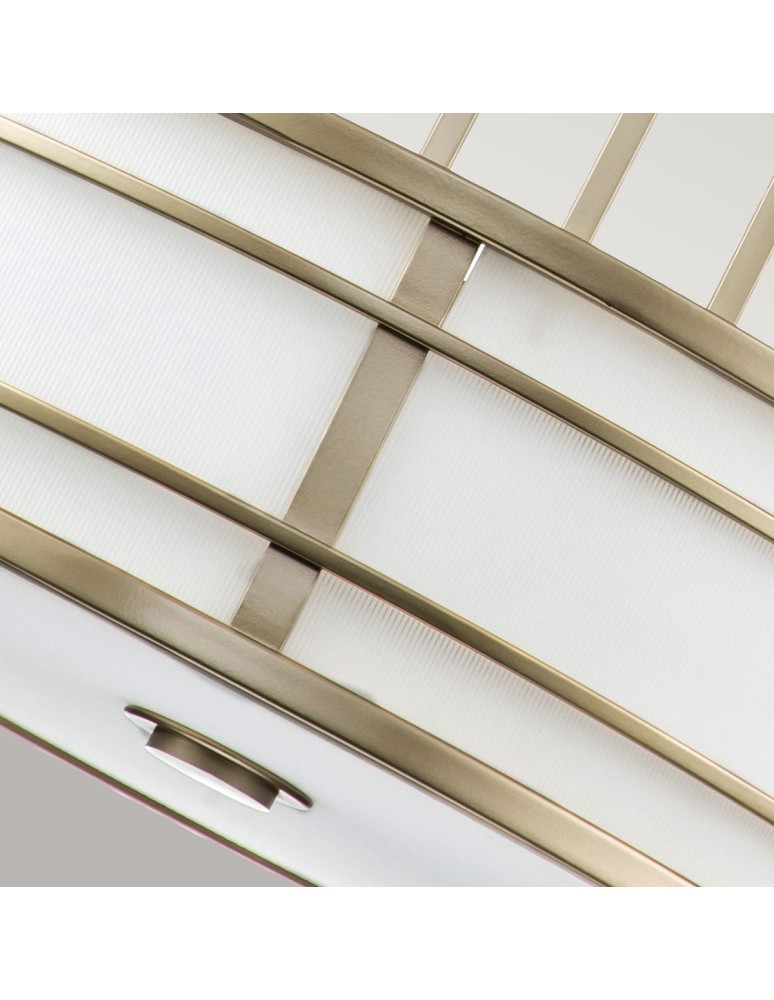 Elstead Lighting Duża lampa wisząca Fusion - 3 źródła świtała - Naturalny mosiądz FE-FUSION-P-L-PNBR Elstead Lighting Duża lampa wisząca Fusion - 3 źródła świtała - Naturalny mosiądz FE-FUSION-P-L-PNBR