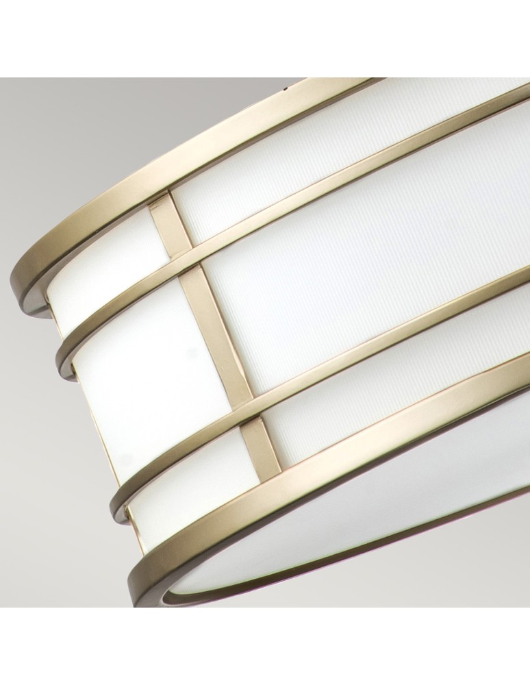 Elstead Lighting Duża lampa wisząca Fusion - 3 źródła świtała - Naturalny mosiądz FE-FUSION-P-L-PNBR Elstead Lighting Duża lampa wisząca Fusion - 3 źródła świtała - Naturalny mosiądz FE-FUSION-P-L-PNBR