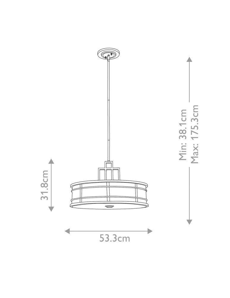 Elstead Lighting Duża lampa wisząca Fusion - 3 źródła świtała - Naturalny mosiądz FE-FUSION-P-L-PNBR Elstead Lighting Duża lampa wisząca Fusion - 3 źródła świtała - Naturalny mosiądz FE-FUSION-P-L-PNBR