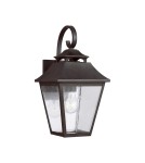 Kinkiety zewnętrzne - Elstead Lighting Średnia latarnia naścienna Galena - 1 źródło światła IP44 FE-GALENA2-M-SBL - product 1