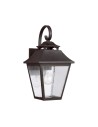Elstead Lighting Średnia latarnia naścienna Galena - 1 źródło światła IP44 FE-GALENA2-M-SBL