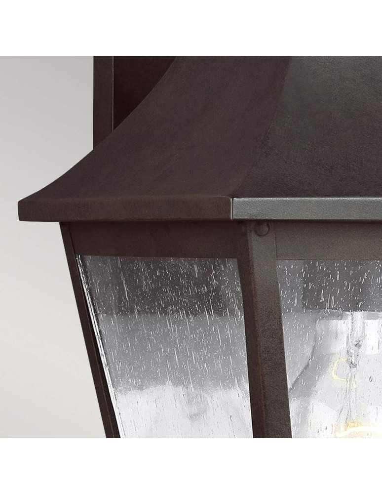 Kinkiety zewnętrzne - Elstead Lighting Średnia latarnia naścienna Galena - 1 źródło światła IP44 FE-GALENA2-M-SBL - product kolory-swiatla.pl 3
