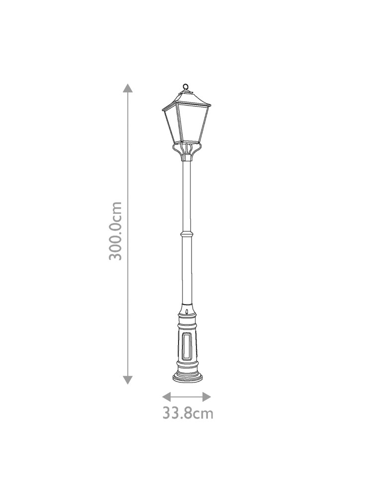 Elstead Lighting Głowica latarni – 4 źródła światła Galena IP44 FE-GALENA5-XL-SBL